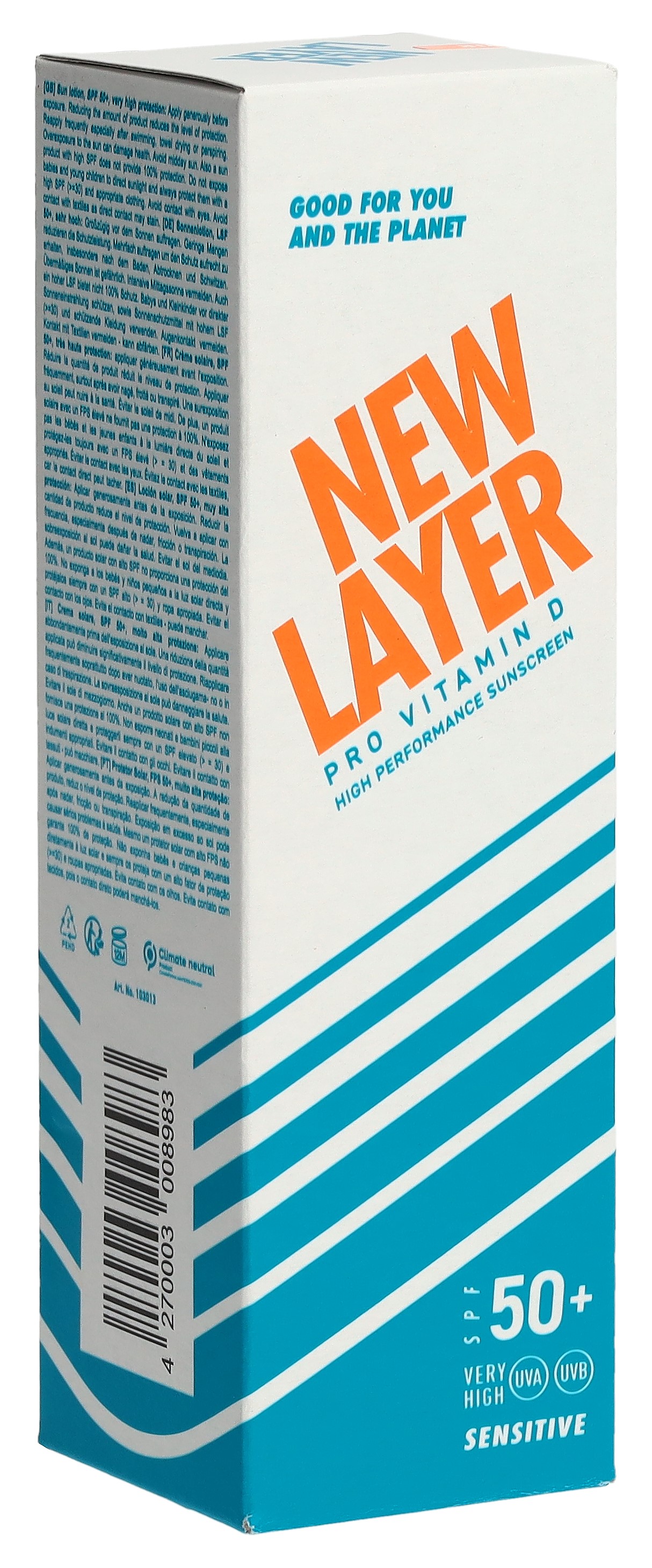 NEW LAYER NEW LAYER Pro Vitamin D Sonnencreme sensitive LSF50+