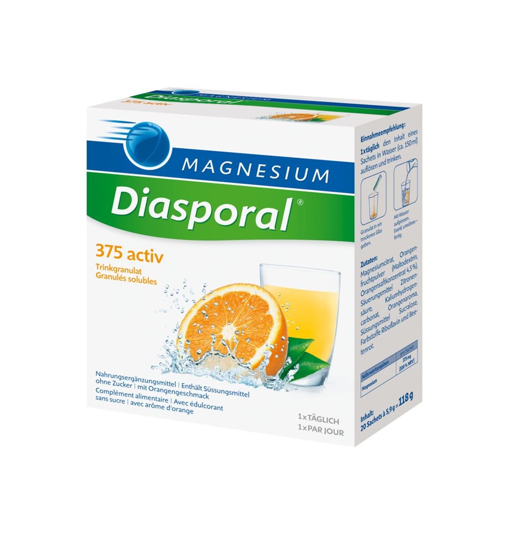 Magnesium Diasporal Activ Trinkgranulat Orange