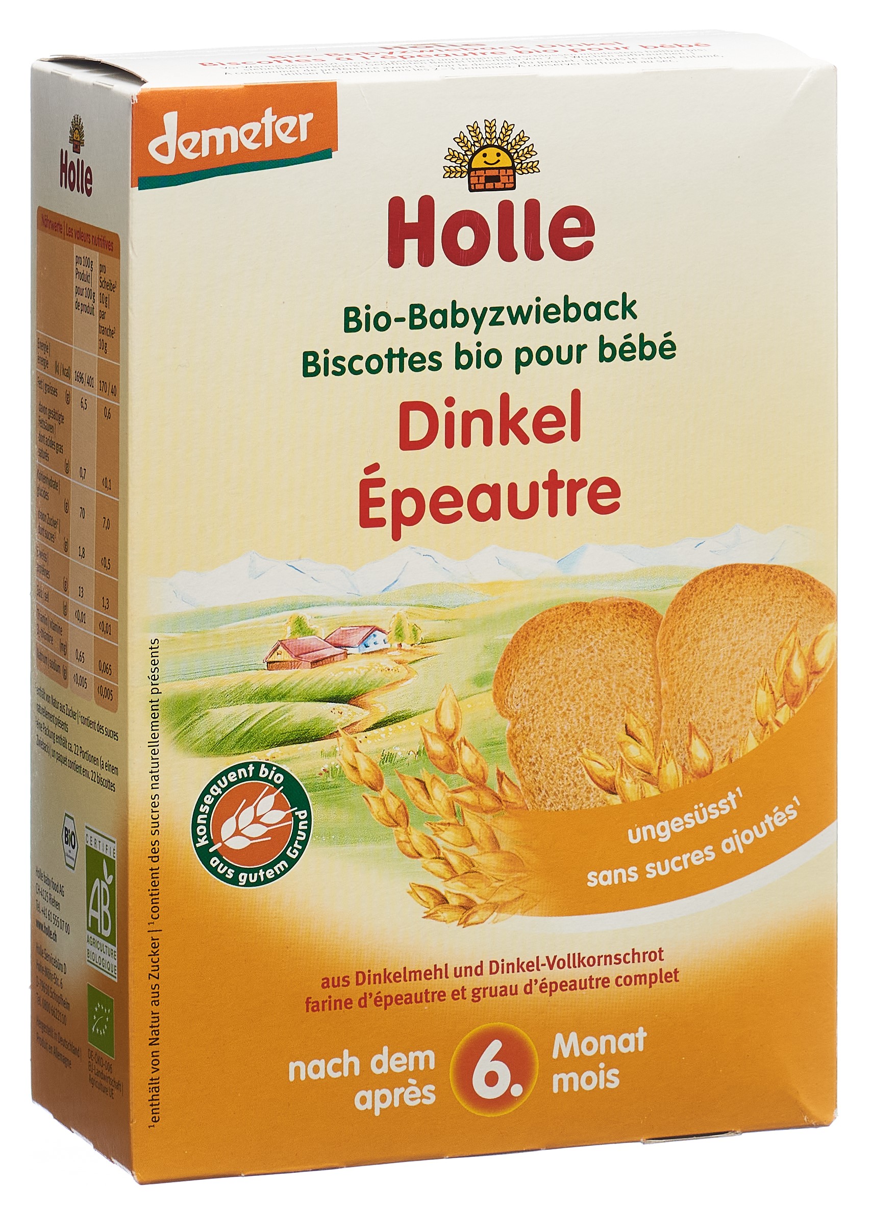 Holle Baby Zwieback Dinkel Bio