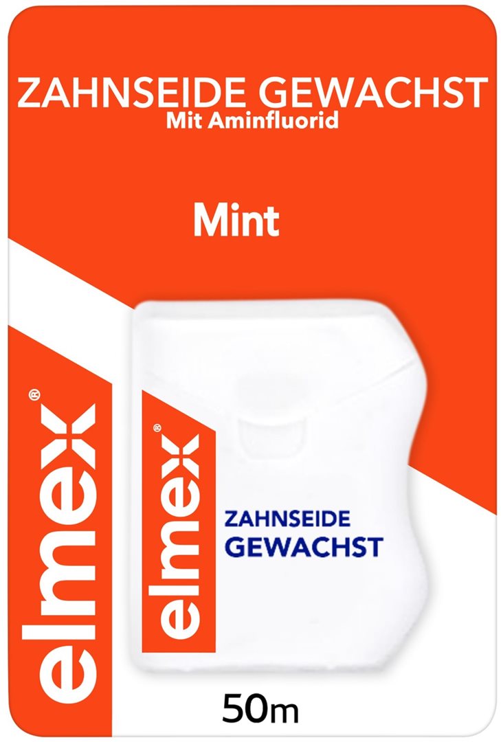 elmex Zahnseide 50m gewachst