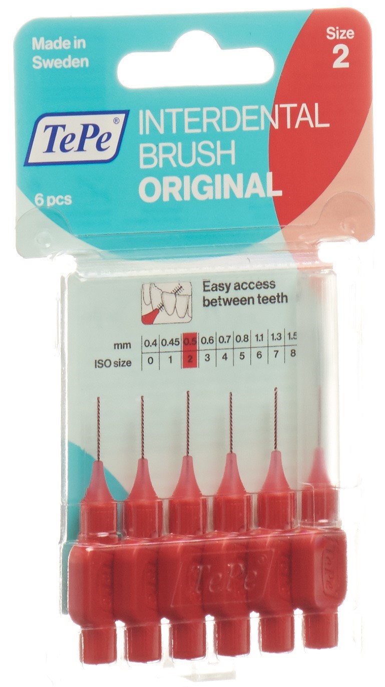 TePe Interdental Brush 0.5mm rot