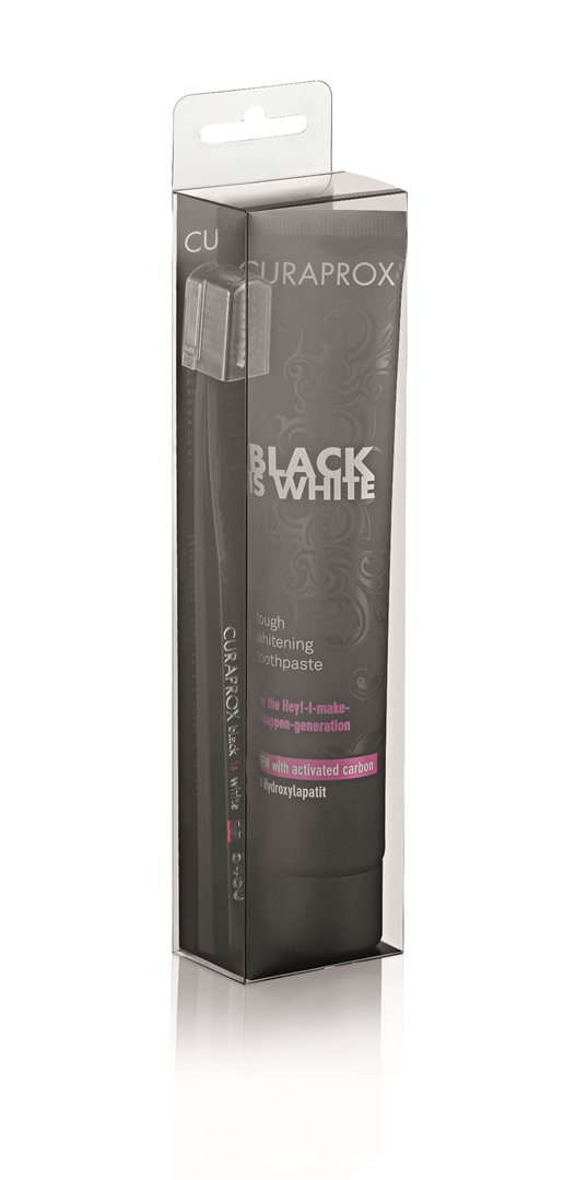 Curaprox Set Black is white Zahnpasta 90ml + CS5460 Zahnbürste