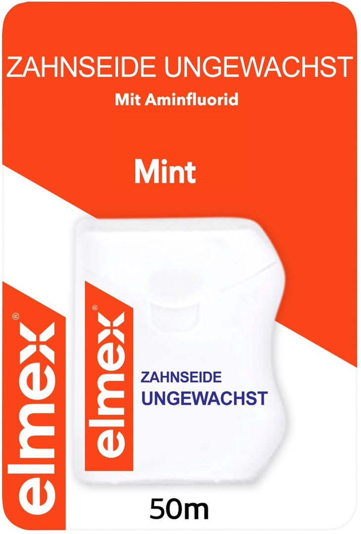 elmex Zahnseide 50m ungewachst