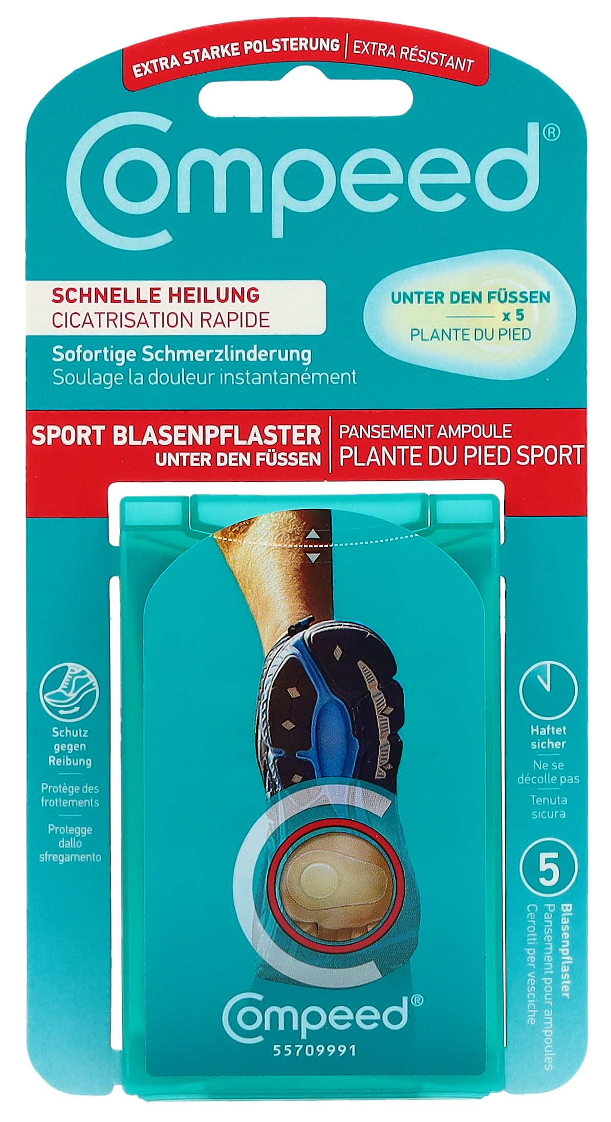 Compeed Blasenpflaster unter den Füssen