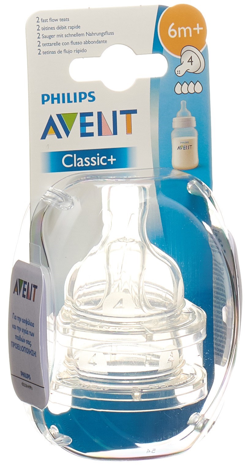 Philips Avent Klassik-Sauger 4 Loch