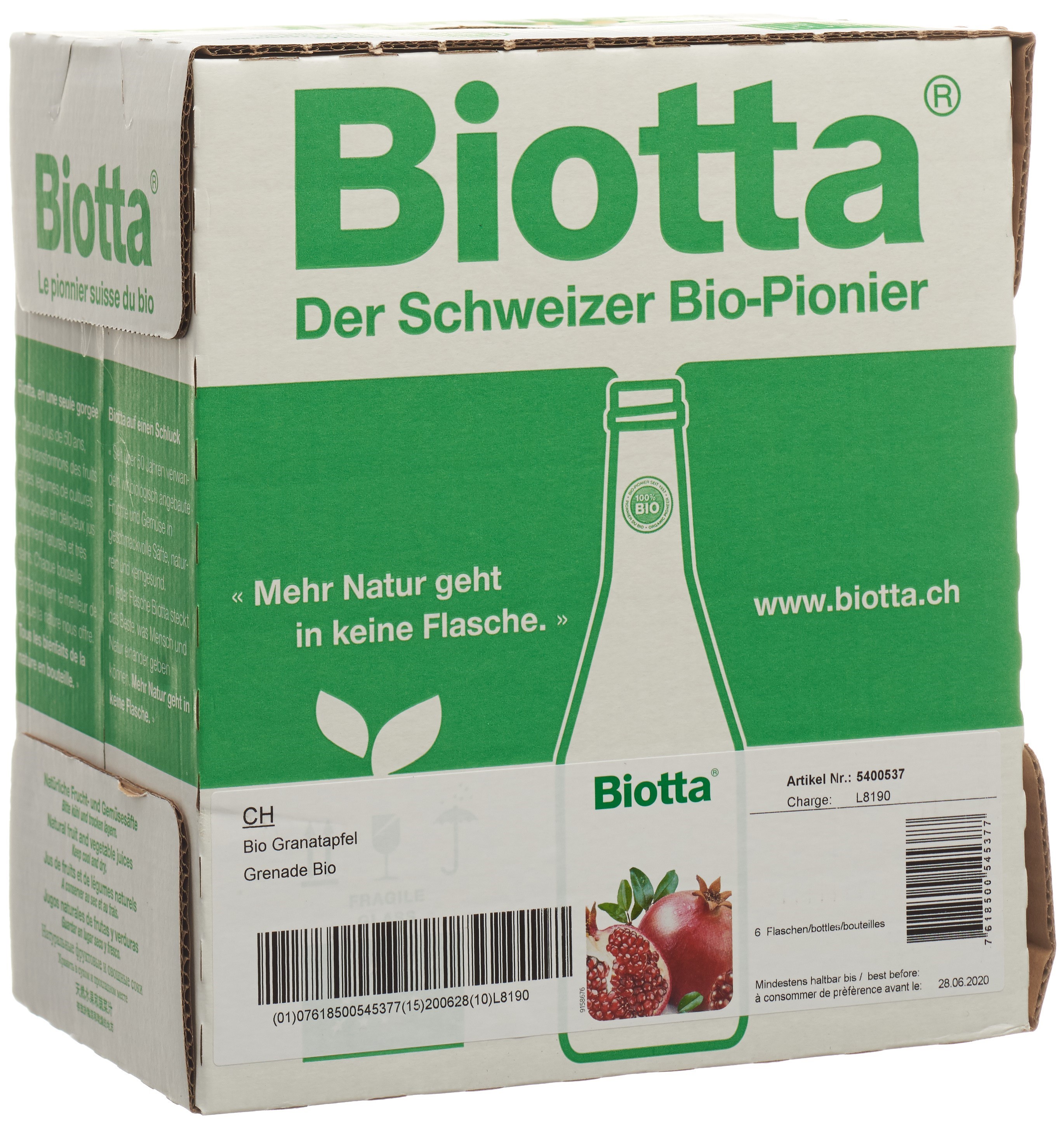 Biotta Classic Granatapfel Bio