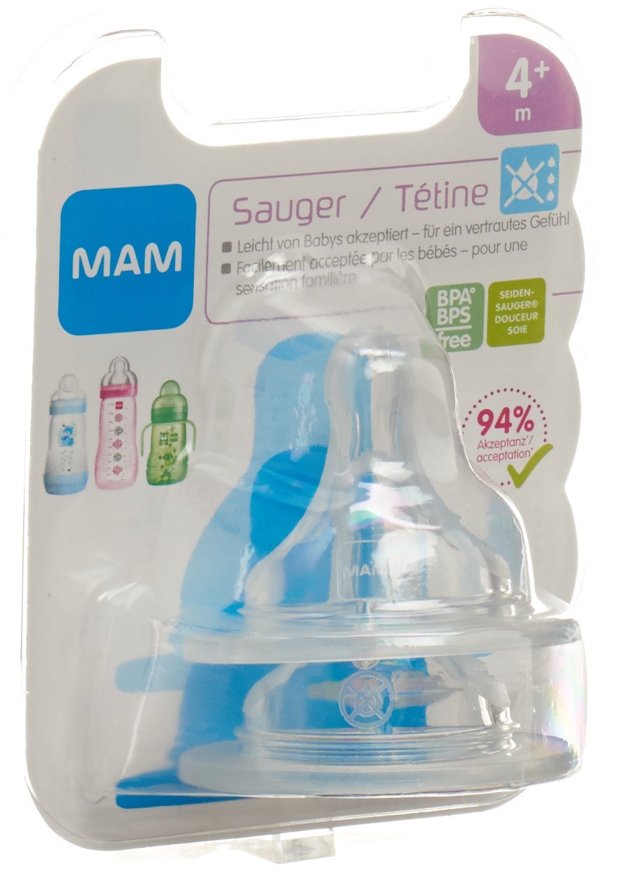 MAM Sauger tropffrei 4+Monate