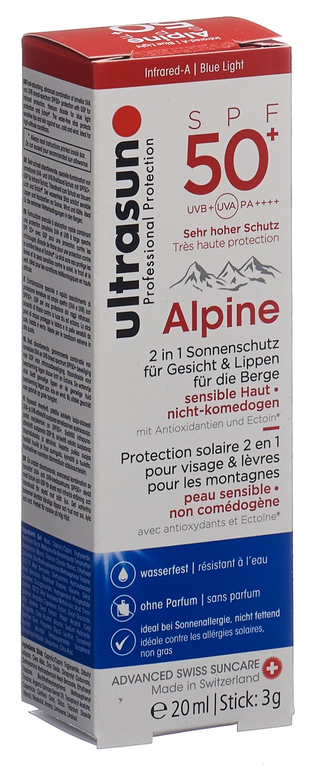 ultrasun Alpine SPF 50+ 20 ml + 3 g
