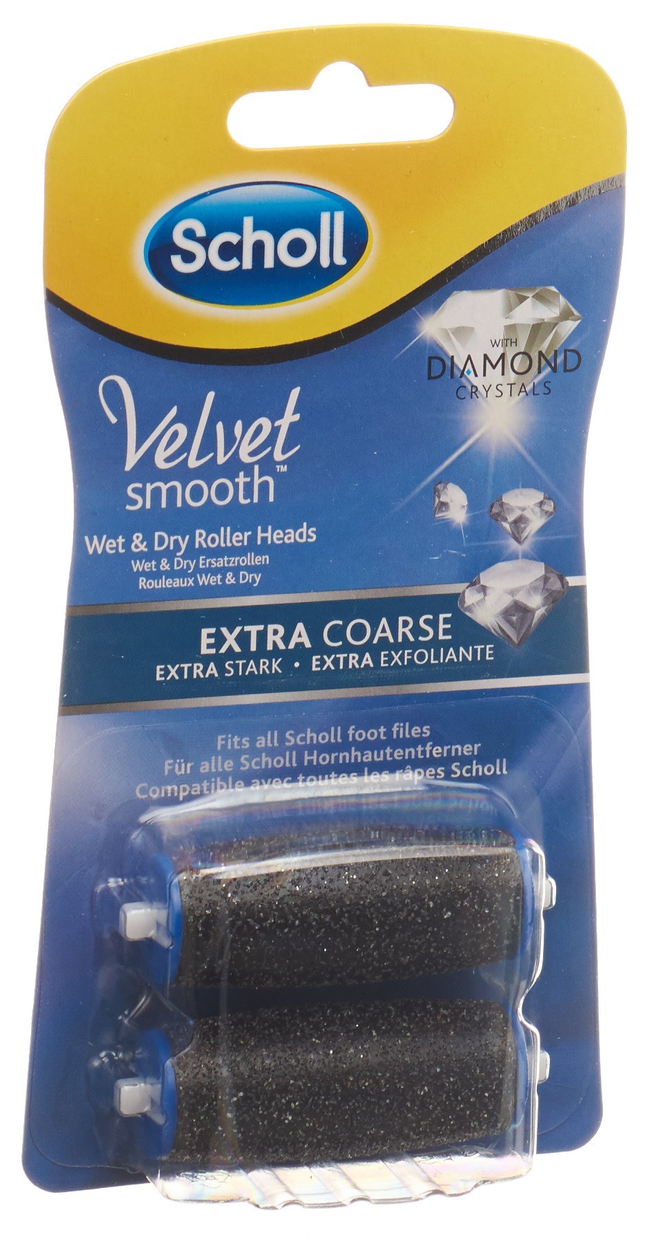 Scholl Velvet Smooth Pedi Rollen extra stark Diamond