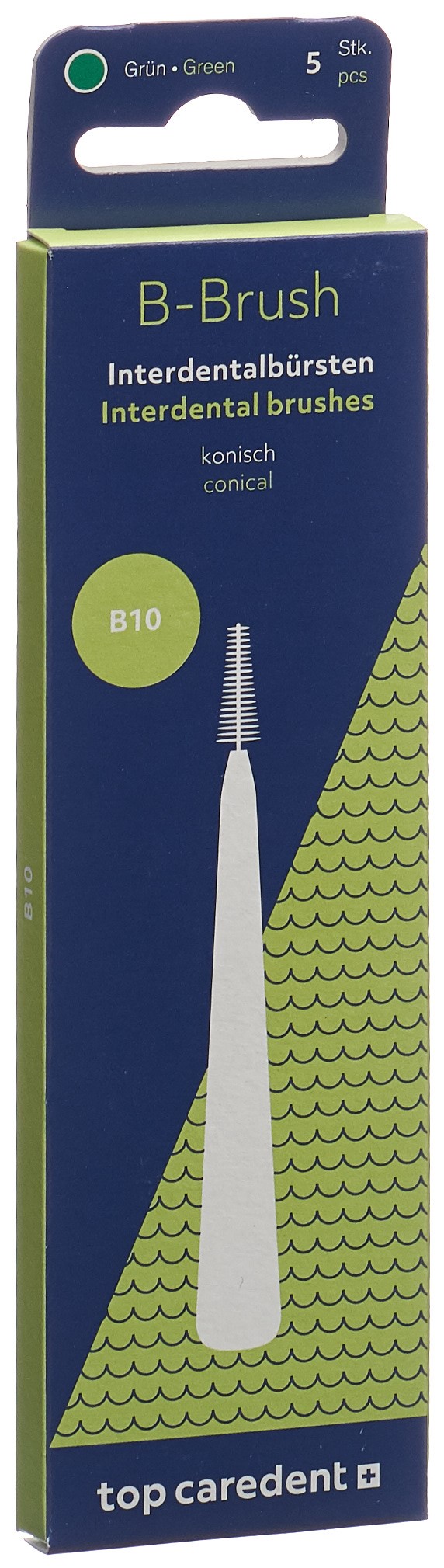 top caredent B10 IDBG-GK Interdentalbürste grün konisch >1.6mm
