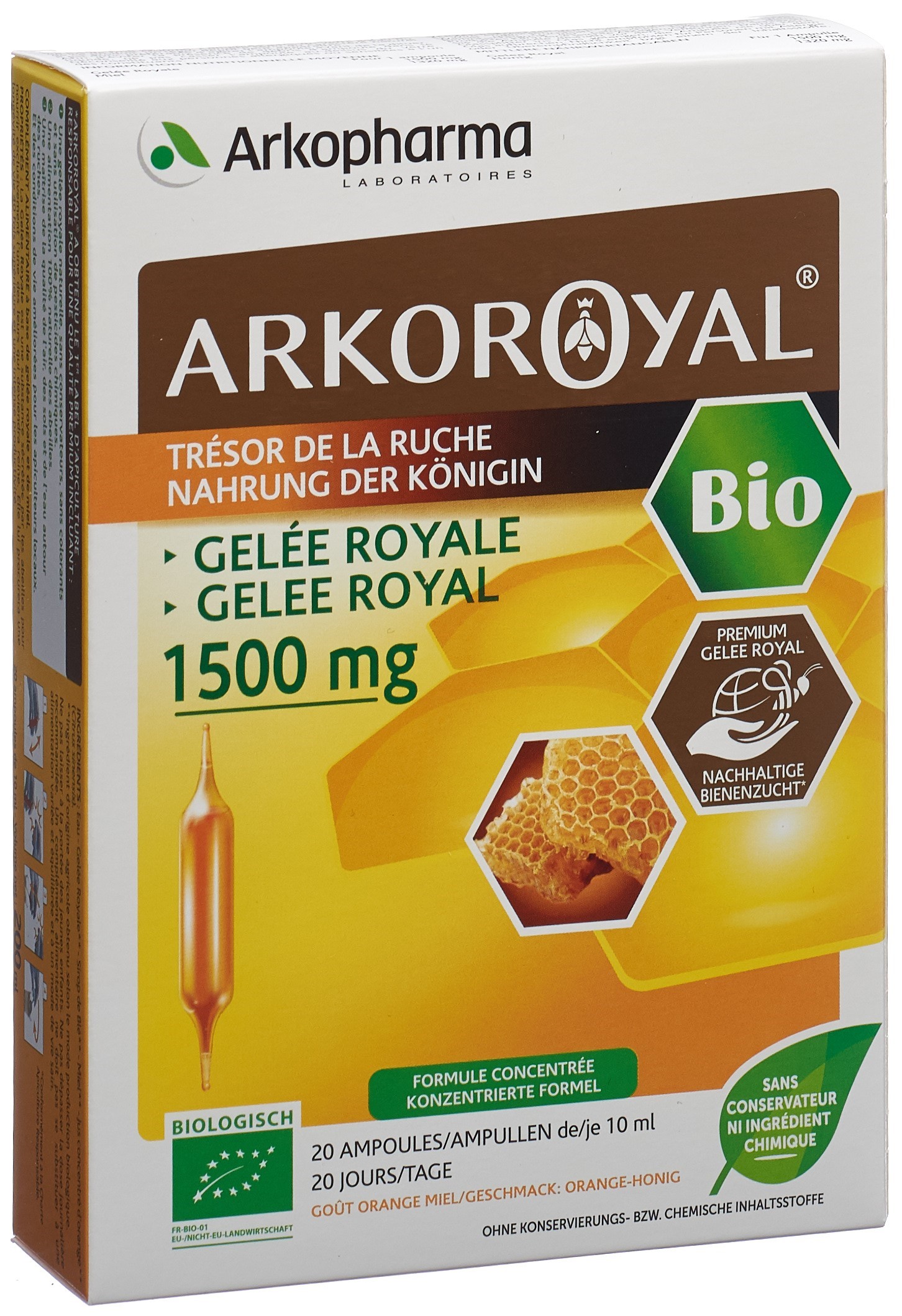 ARKOROYAL Gelée Royale 1500 mg Bio