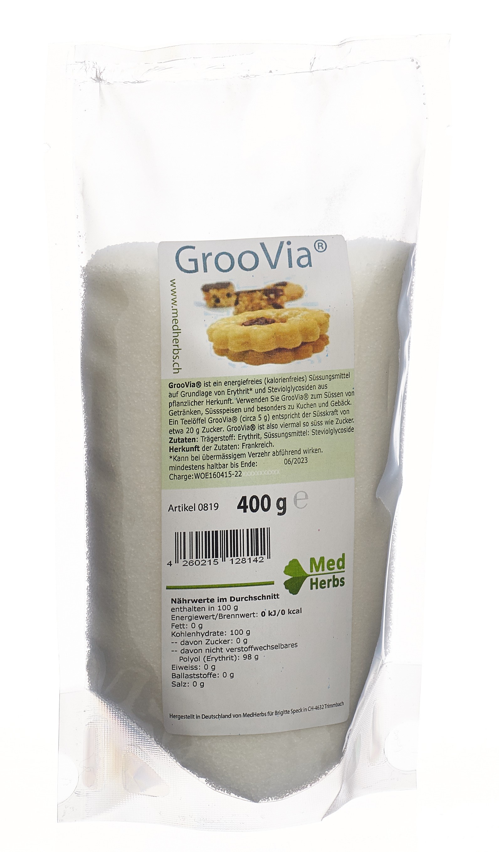 GrooVia Stevia Pulver