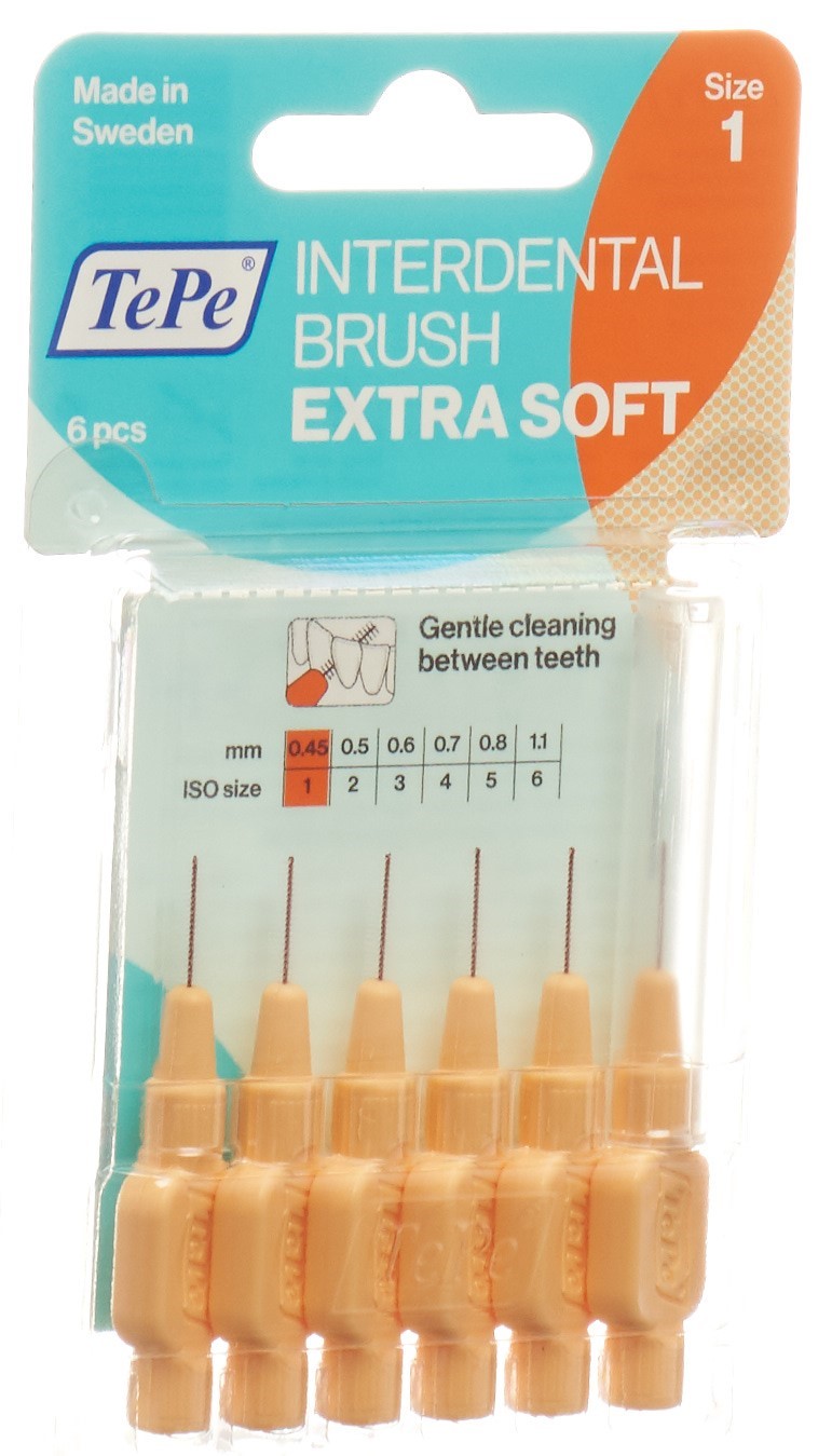 TePe Interdental Brush 0.45mm x-soft orange