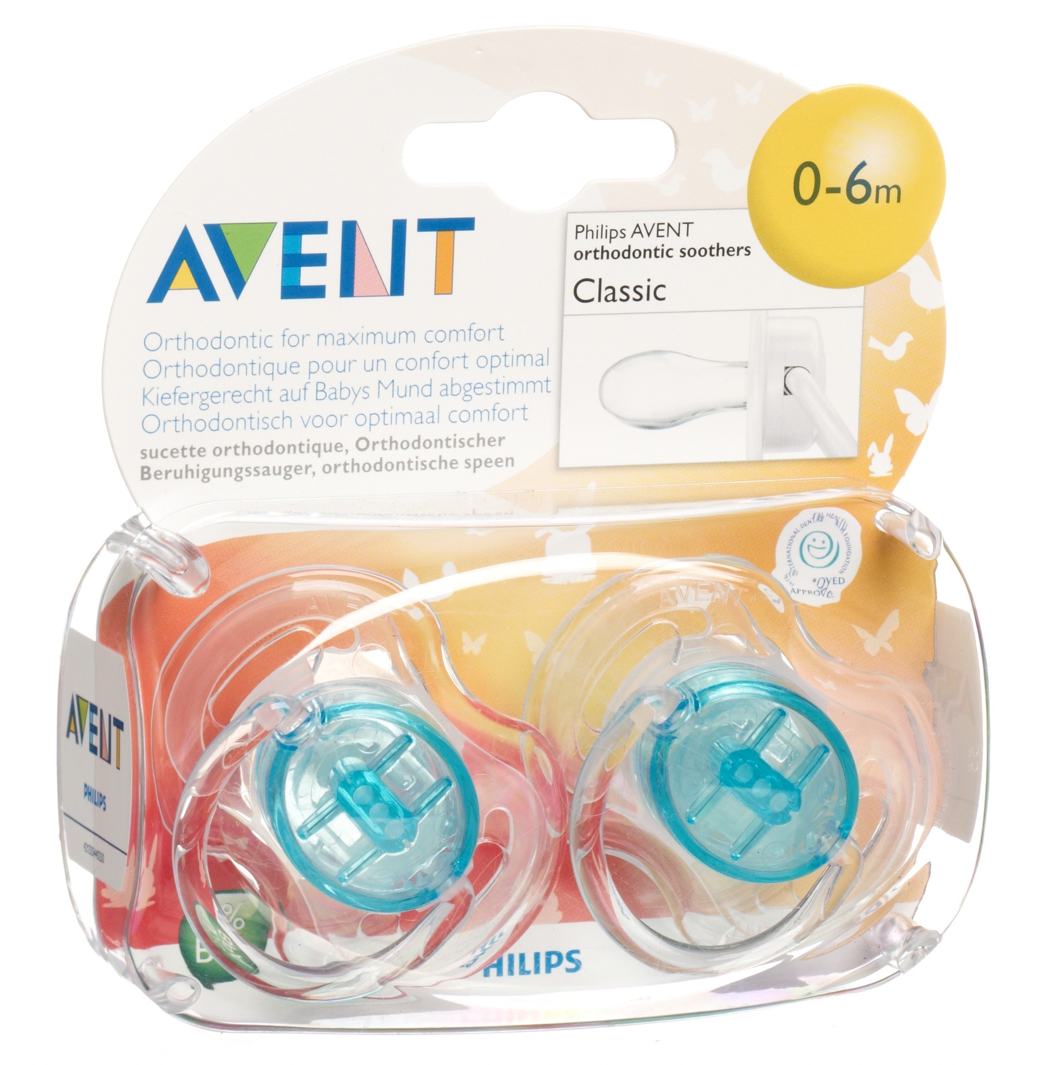 Philips Avent Nuggi transparent 0-6 Monate