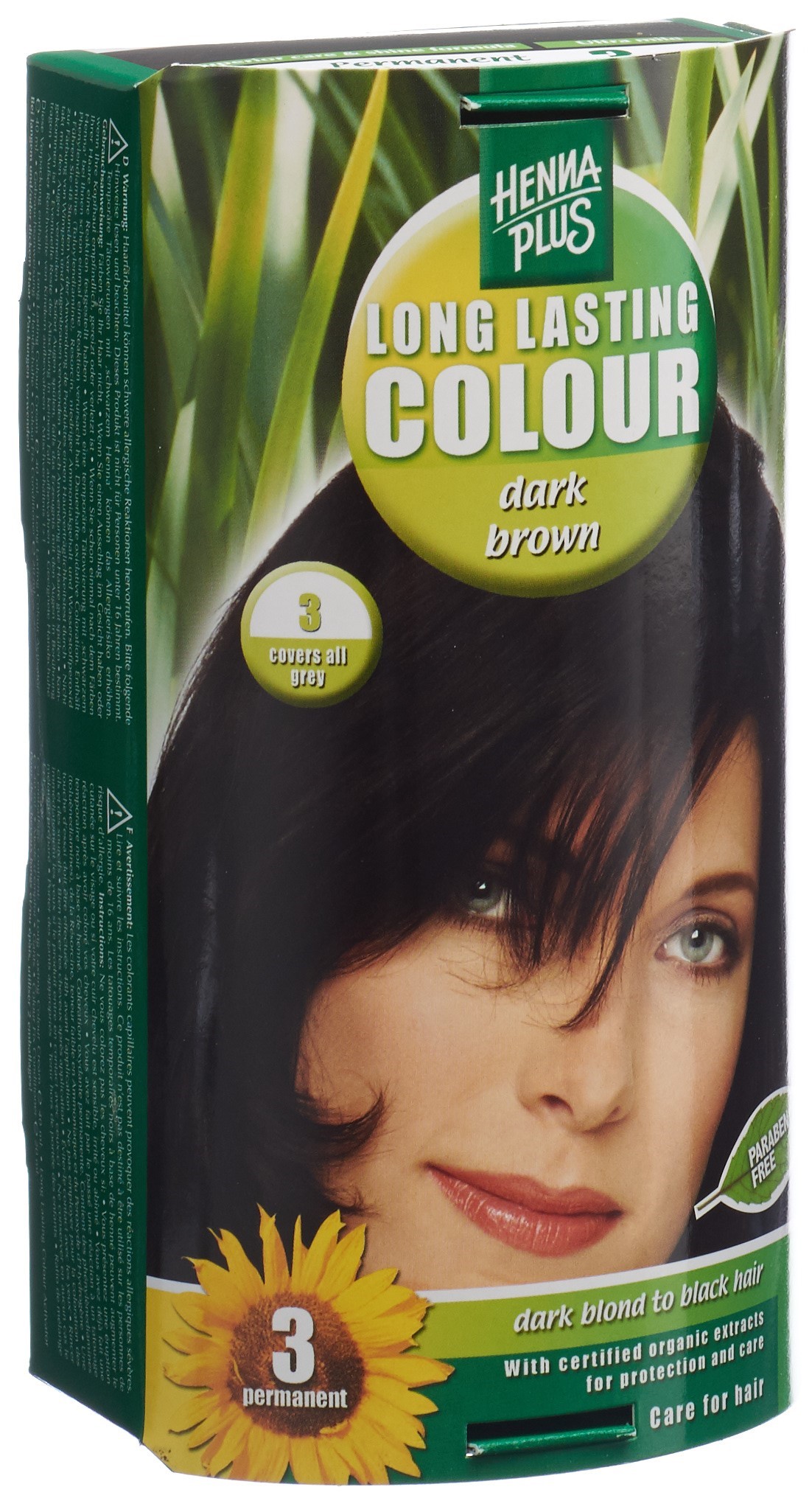 Henna Plus Long Last Colour 3 dunkelbraun