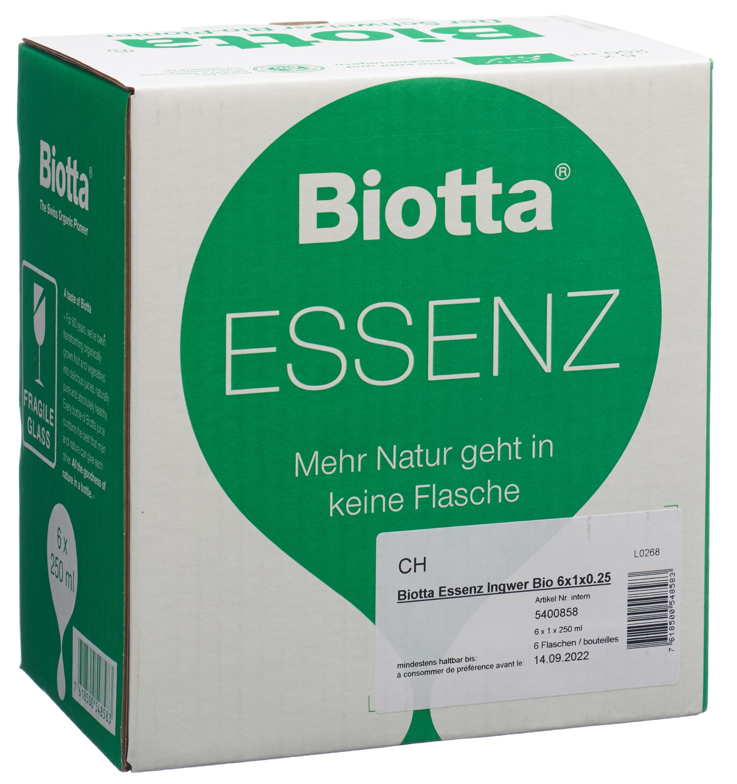 Biotta Essenz Ingwer Bio