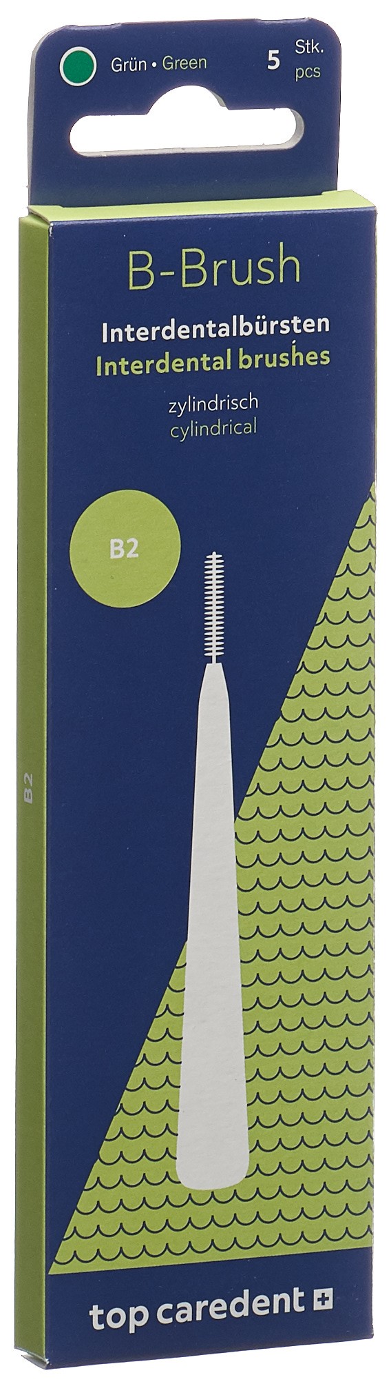 top caredent B2 IDBG-G Interdentalbürste grün >1.3mm