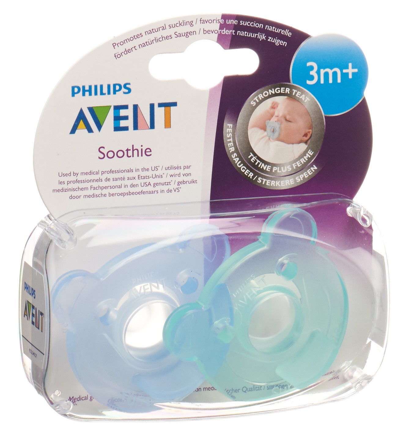 Philips Avent Soothie Nuggi blau/grün 3-6 Monate