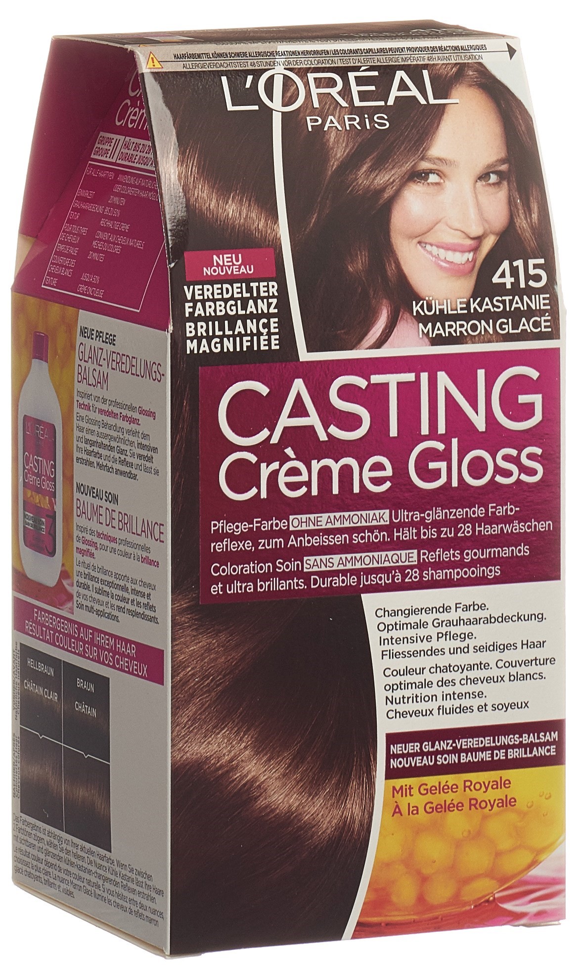 L'ORÉAL PARIS L'ORÉAL PARIS CASTING CRÈME GLOSS Creme 415 kühle kastanie