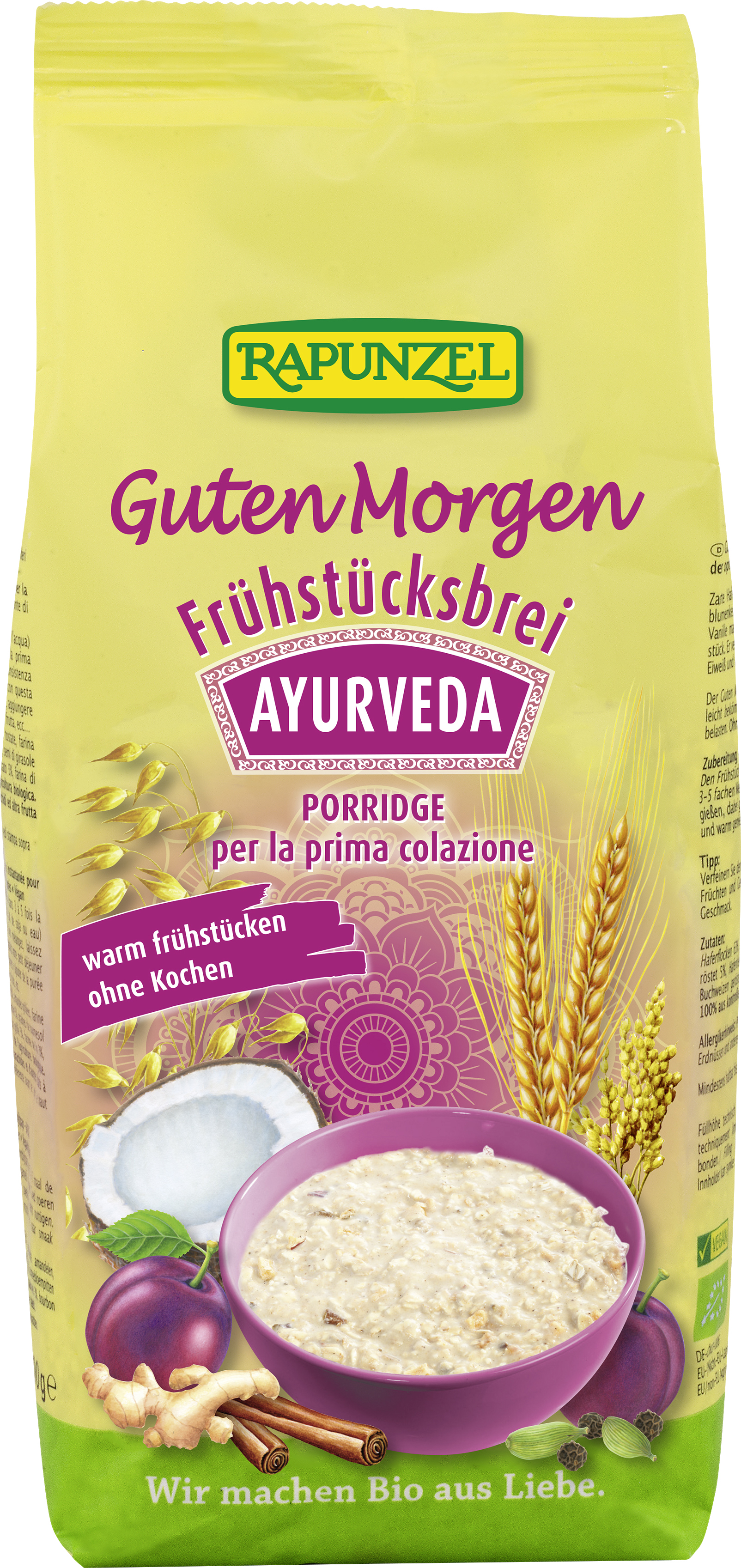 Rapunzel Frühstücksbrei Ayurveda