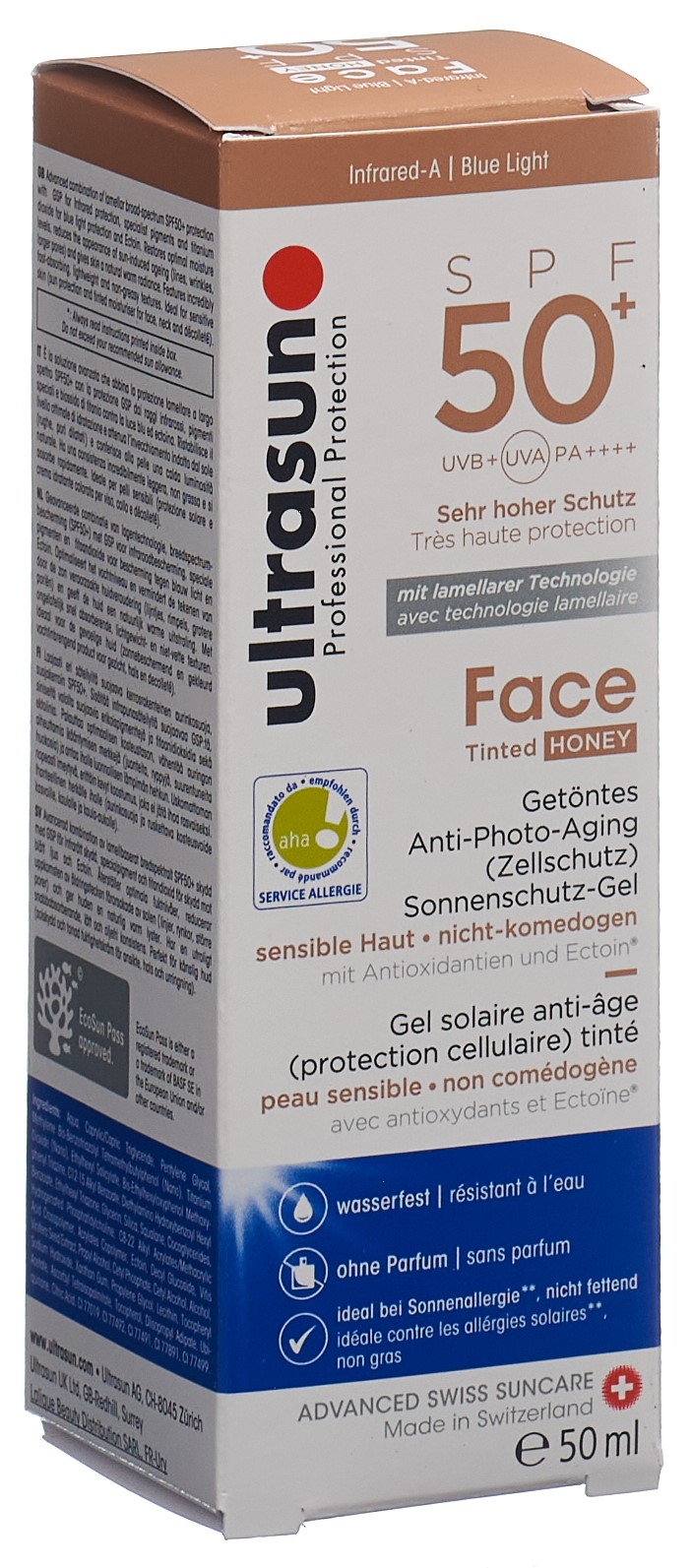 ultrasun Face Tinted SPF 50+ Honey