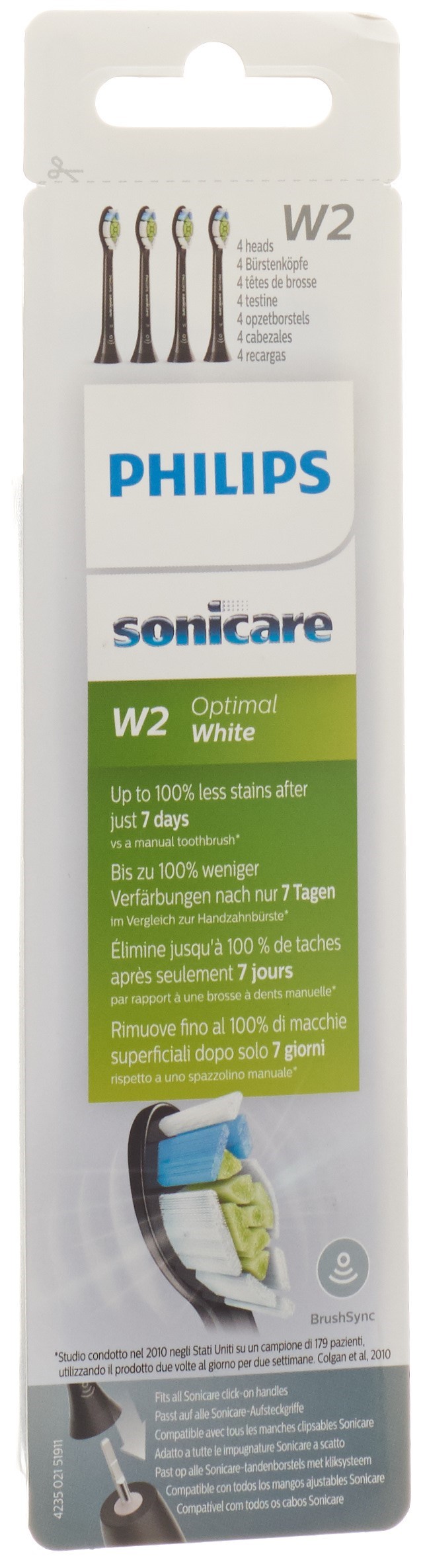 PHILIPS Sonicare OptimalWhite (schwarz) Standard BH HX6064/11