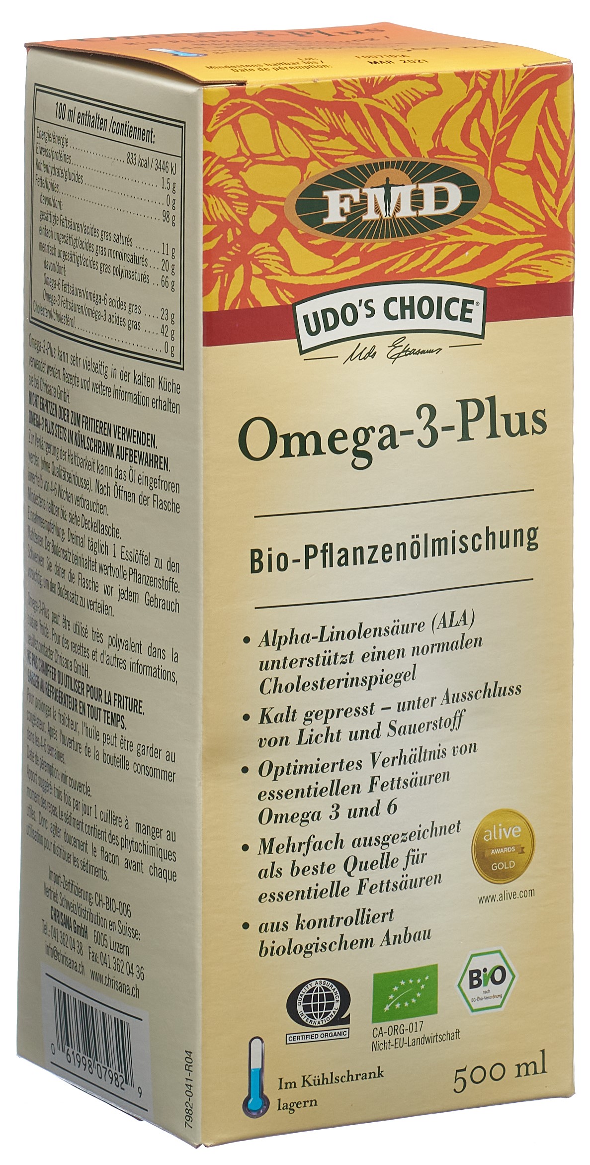 Udo's Choice Bio Pflanzenöl