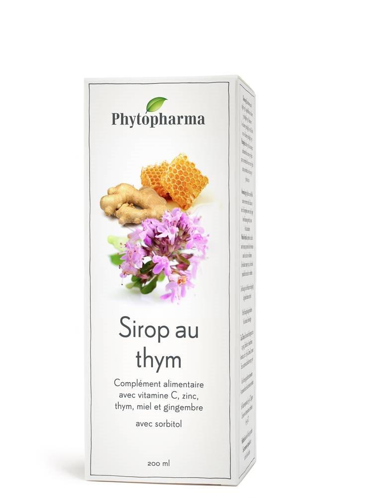 Phytopharma Thymian Sirup mit Vitamin C, Zink, Honig und Ingwer