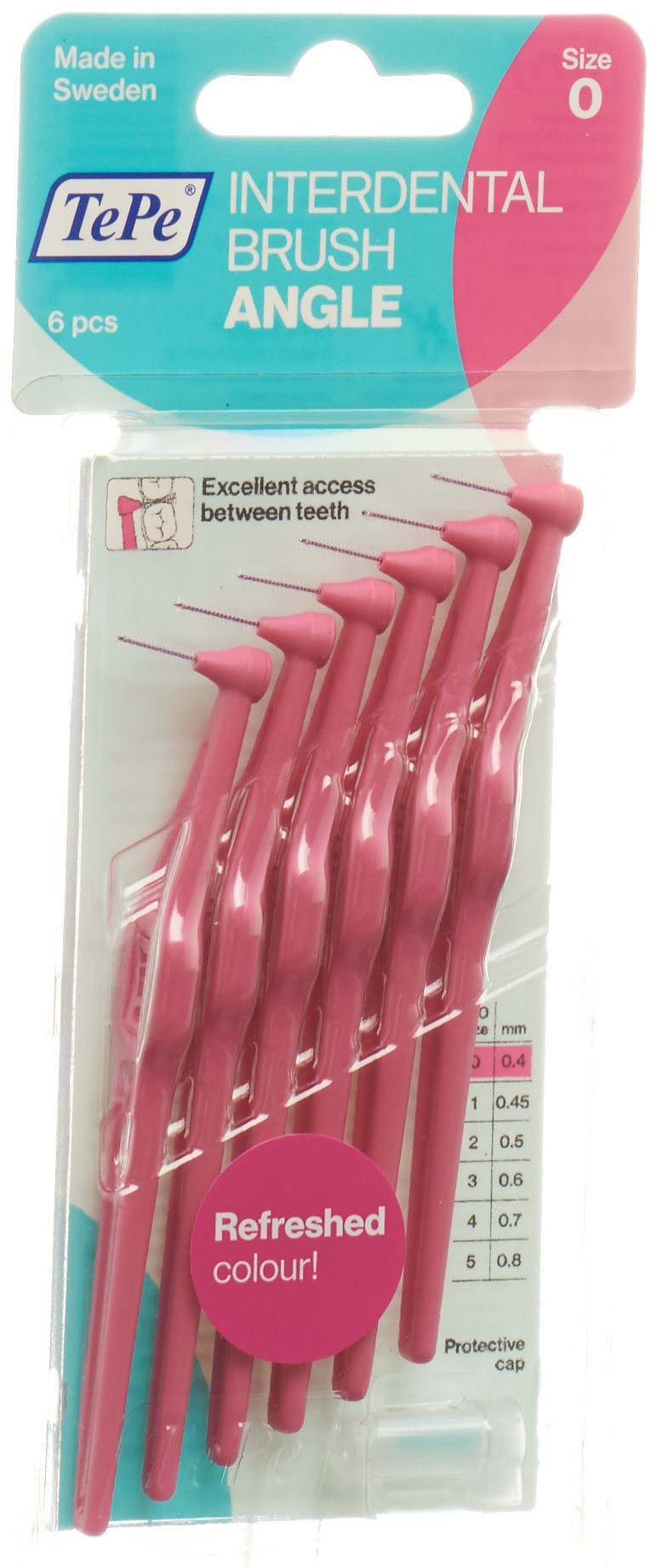 TePe Interdental-Brush 0.4mm pink