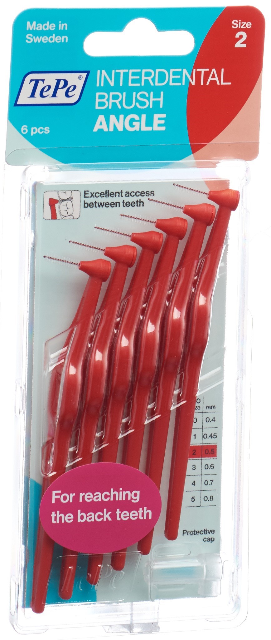 TePe Angle Interdental-Brush 0.5mm rot