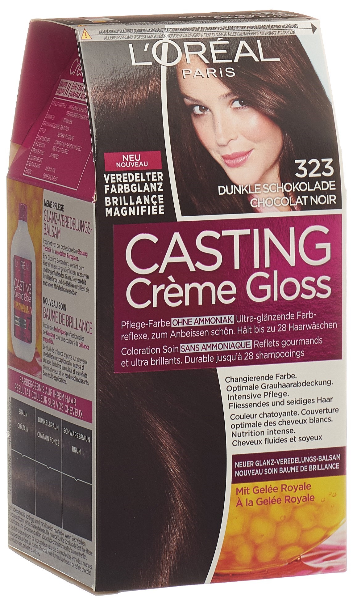 L'ORÉAL PARIS L'ORÉAL PARIS CASTING CRÈME GLOSS Creme 323 dunkle schokolade