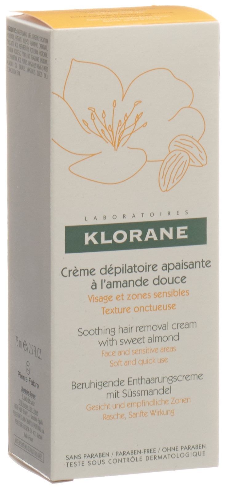 Klorane Enthaarungscreme beruhigend für empfindliche Zonen