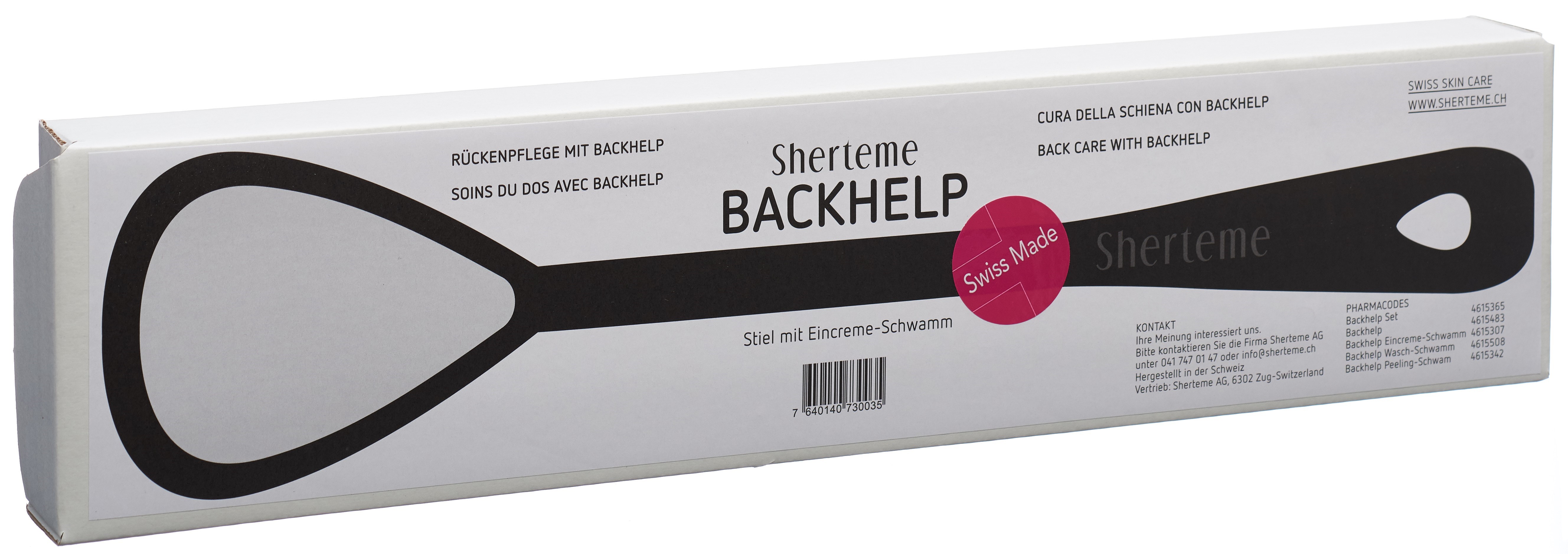 BACKHELP BACKHELP Stiel + Eincreme Peeling Wasch-Schwamm