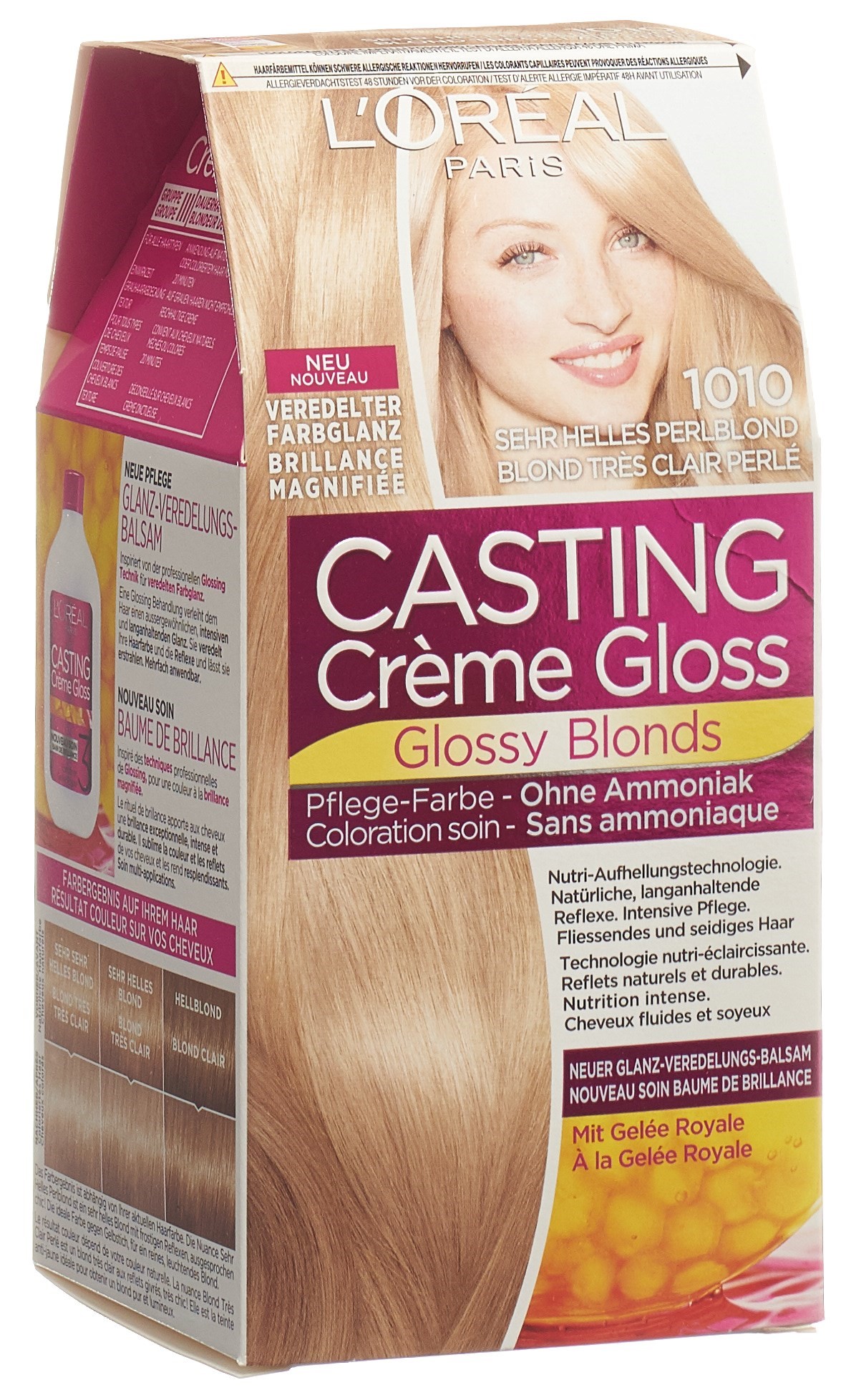 L'ORÉAL PARIS L'ORÉAL PARIS CASTING CRÈME GLOSS Creme 1010 sehr helles perlblond