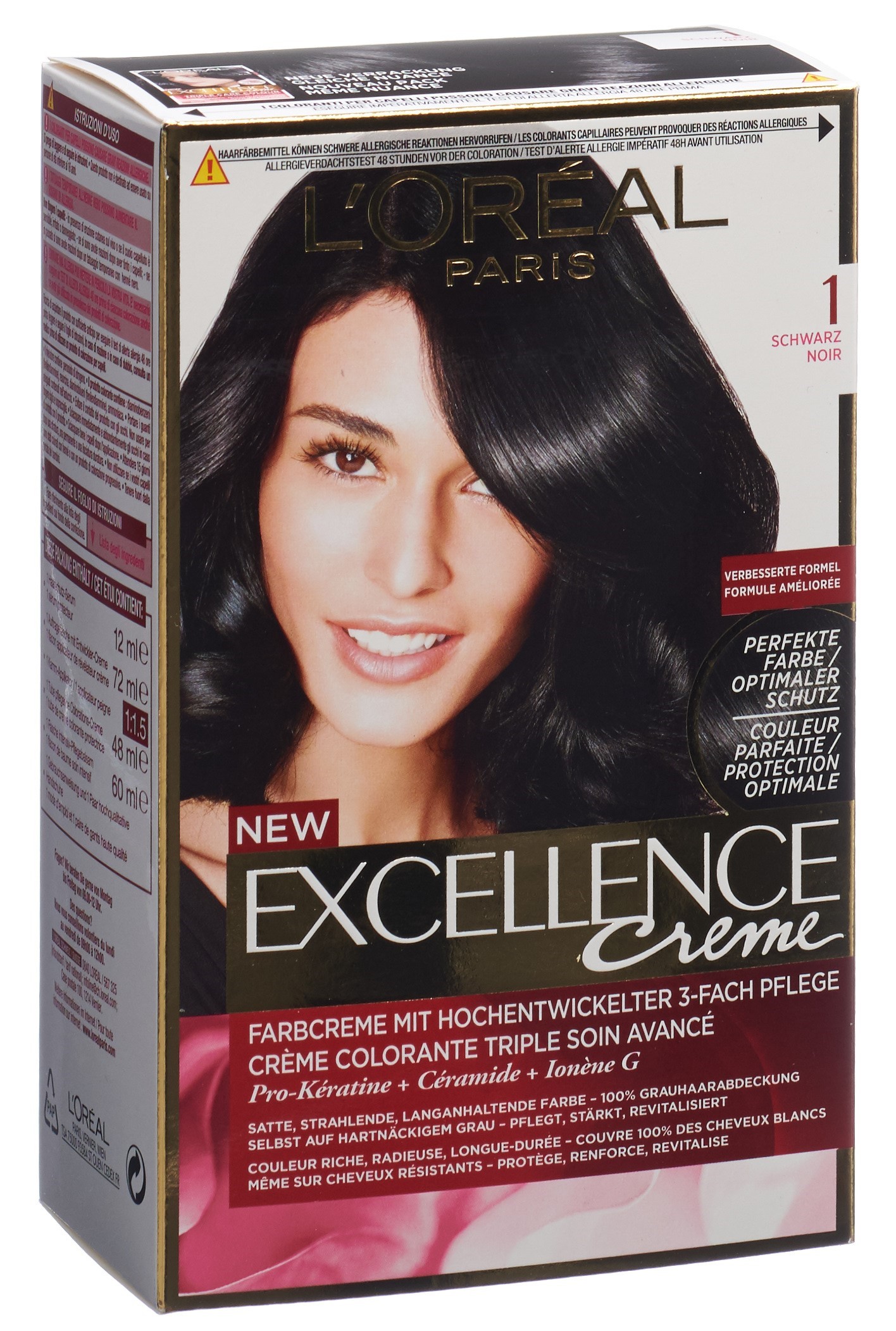 L'ORÉAL PARIS EXCELLENCE Creme Triple Protection 1 schwarz