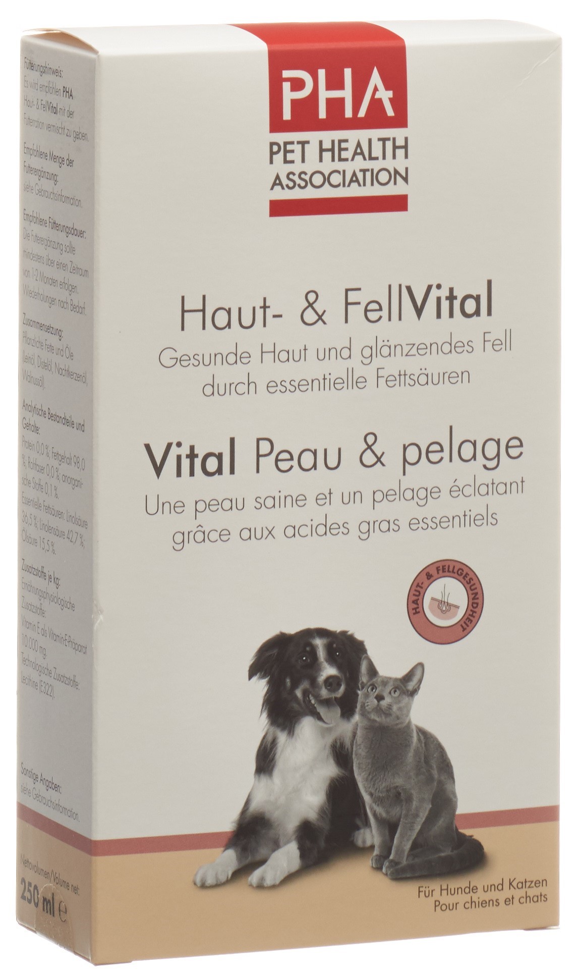 PHA Haut- und FellVital Lösung für Hunde und Katzen