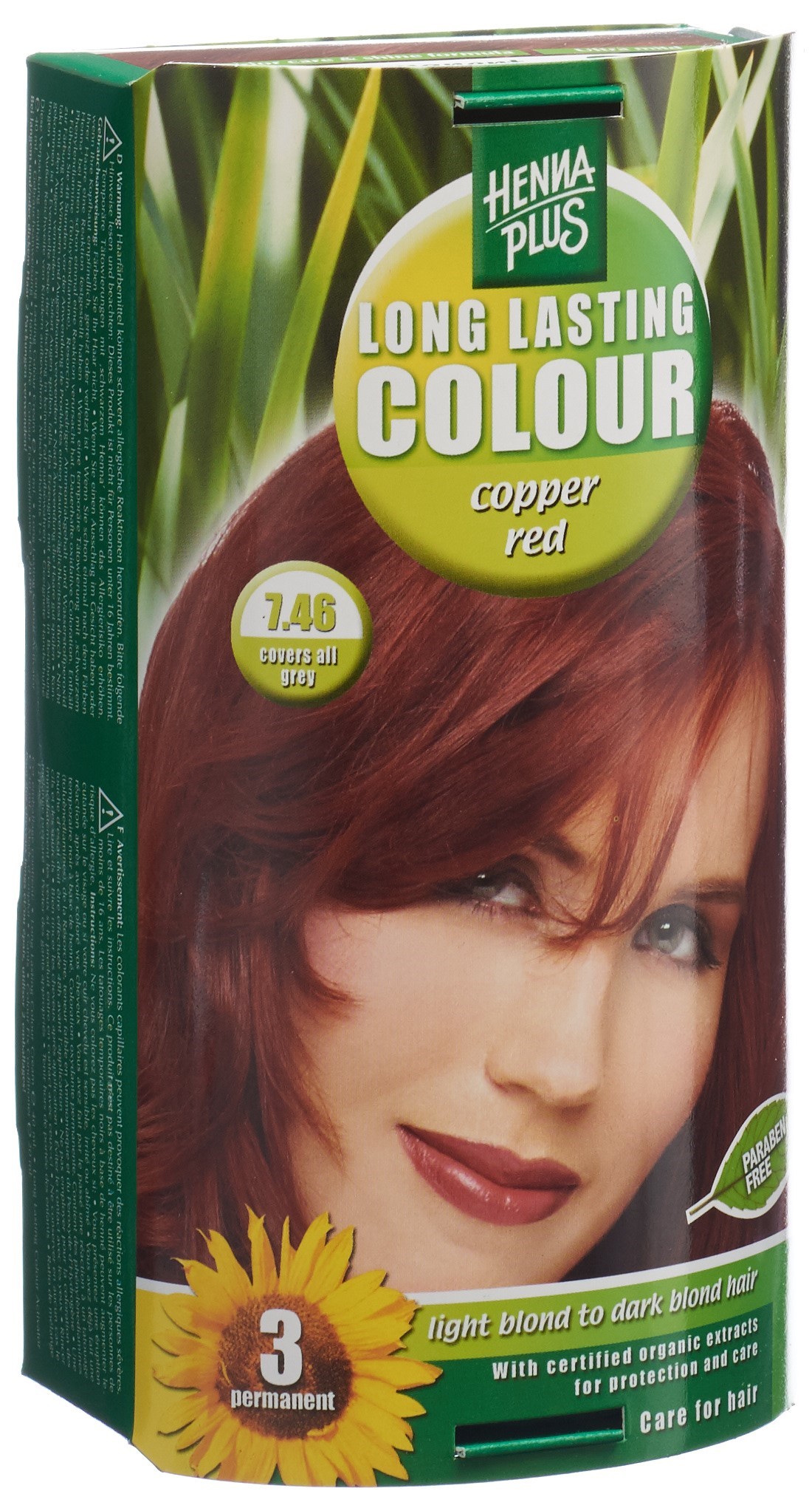 Henna Plus Long Last Colour 7.46 copper red