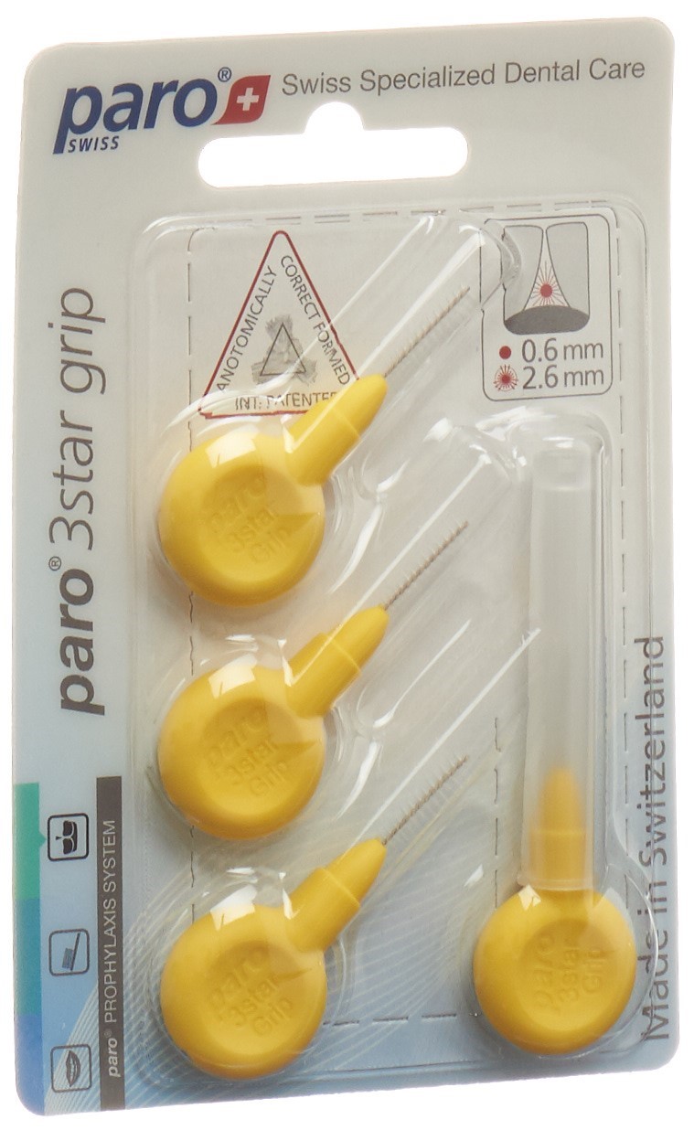 paro 3Star-Grip 2.6mm gelb zylindrisch