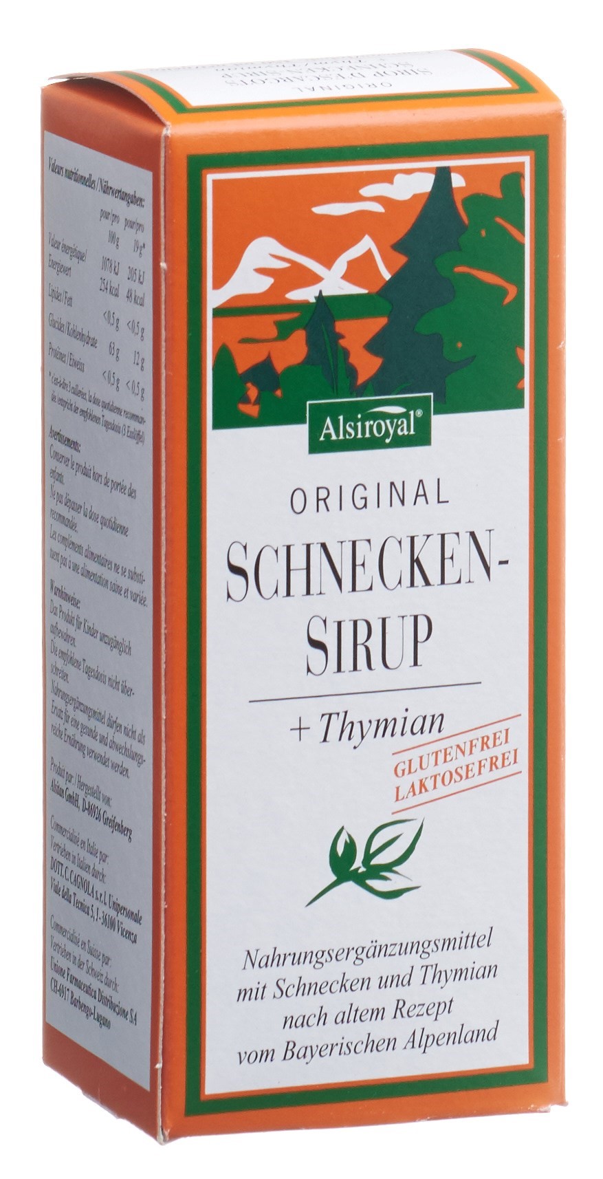 Alsiroyal Original Schnecken Sirup Thymian