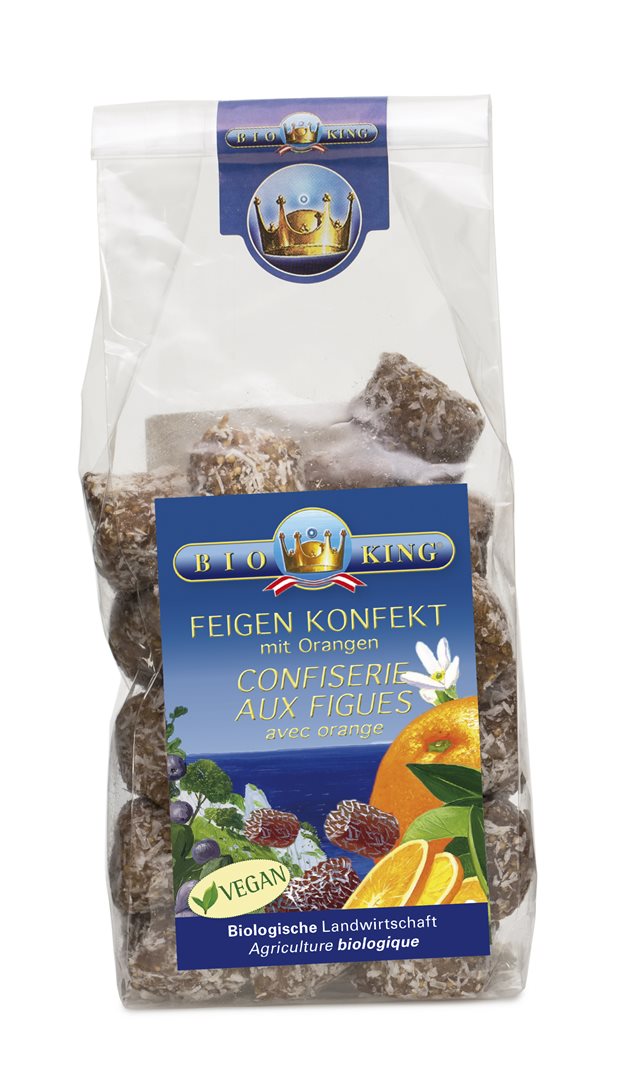 BioKing Konfekt mit Feige mit Orange Bio