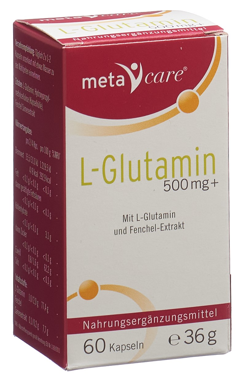 metacare L-Glutamin caps 500 mg