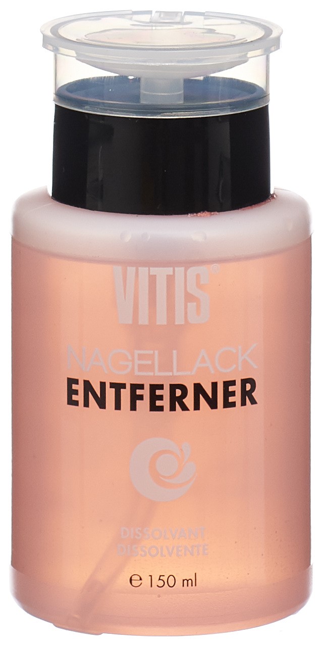 Vitis Nagellackentferner mit Aceton und Ölen mit Pumpe