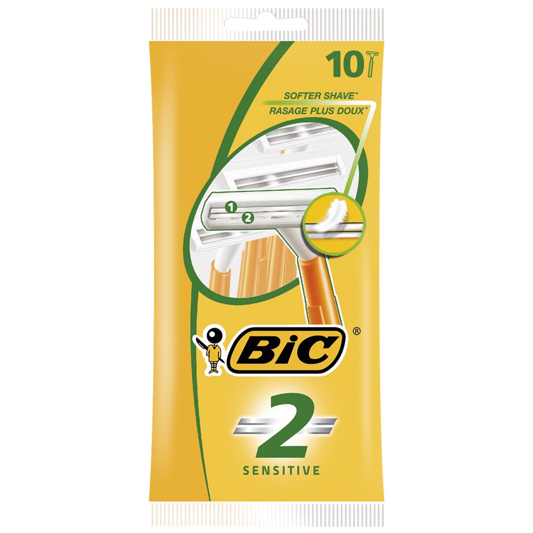 BiC 2 Sensitive 2-Klingenrasierer für den Mann