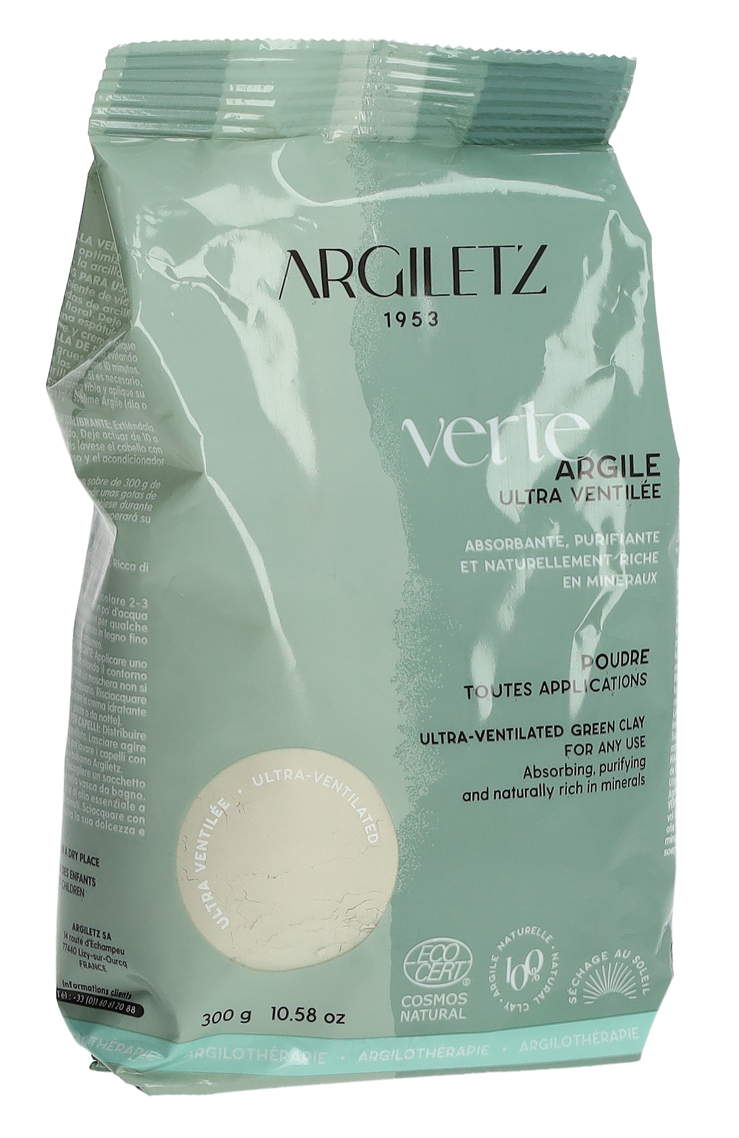 argiletz argiletz Tonerde grün Pulver ultra fein