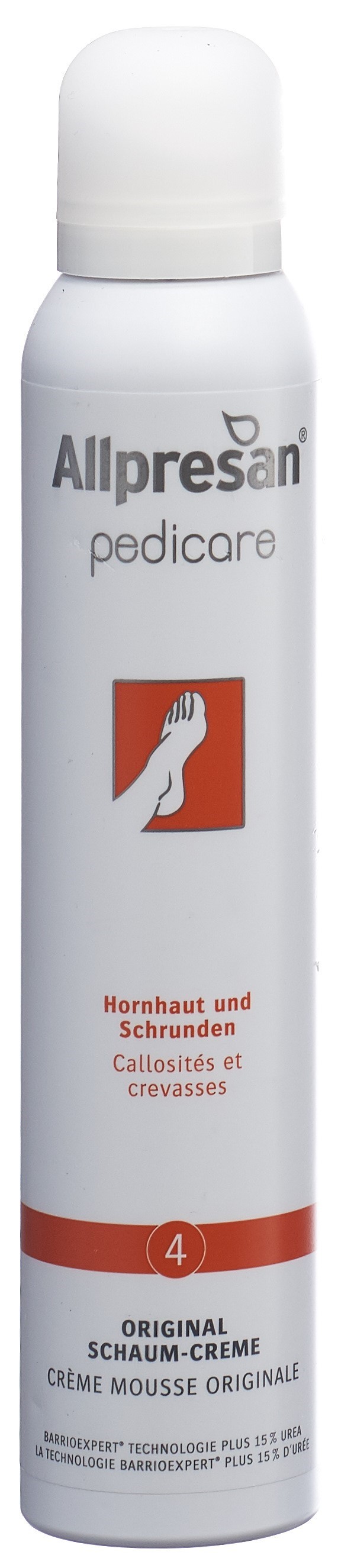 Allpresan pedicare 4 Fuss Schaum Schrunden