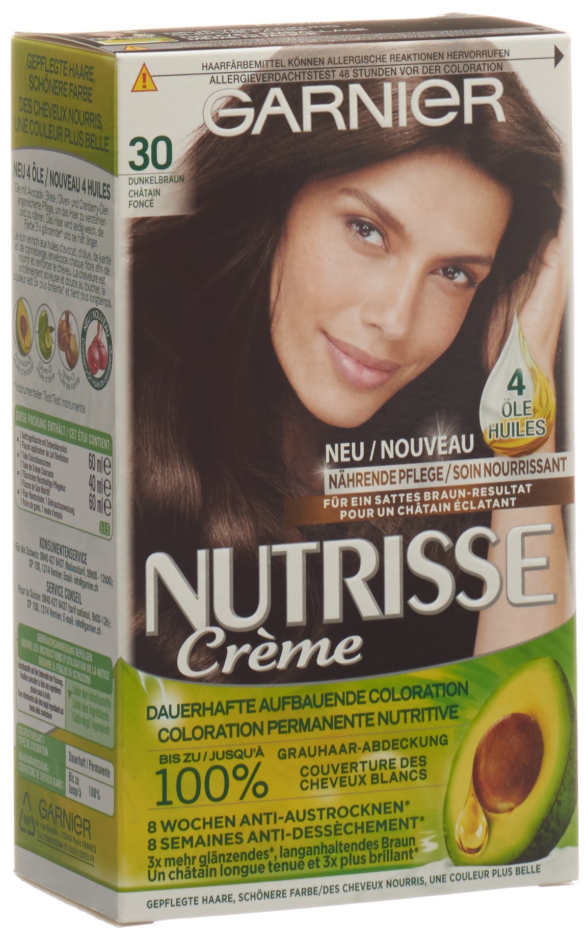 GARNIER GARNIER NUTRISSE CREME Nährende Color-Maske 30 ebène