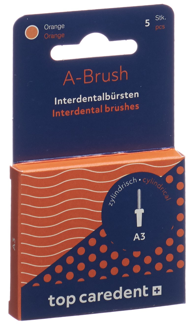 top caredent A3 IDBH-O Interdentalbürste orange >0.9mm