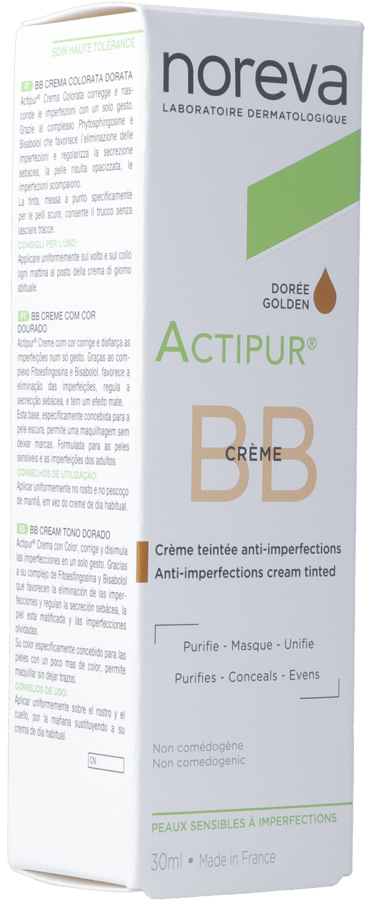 noreva ACTIPUR BB Creme gold