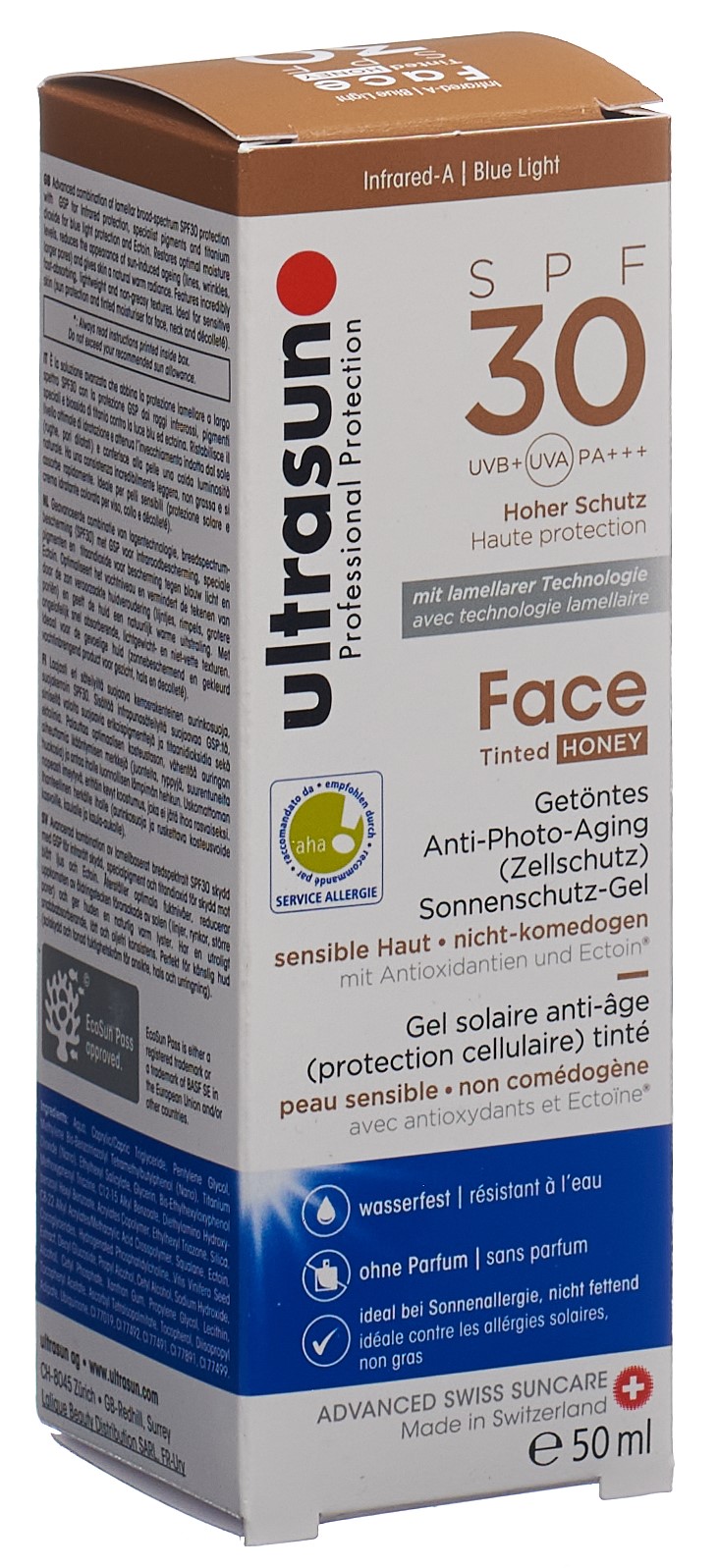 ultrasun Face Tinted Honey SPF 30