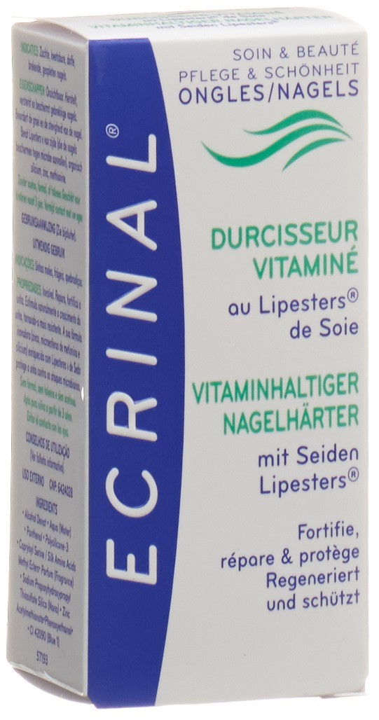 ECRINAL Nagelhärter Mit Seiden-Lipester – 10 Ml, Stärkt Brüchige Nägel, Für Schöne Und Feste Nägel